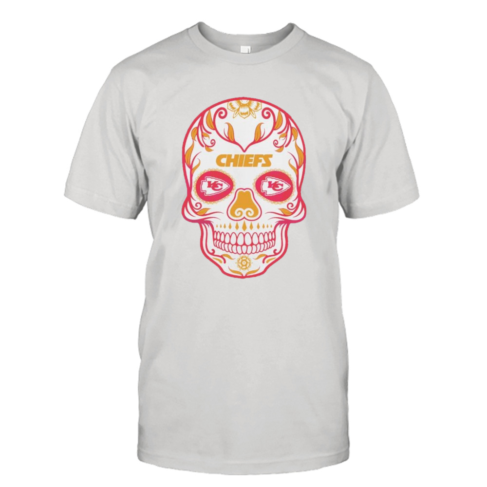Kansas City Chiefs skull T-shirt