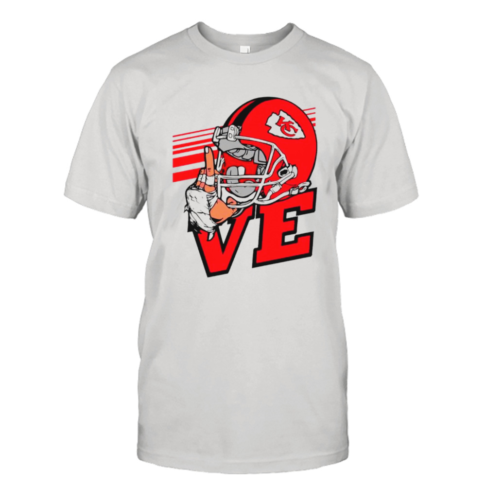 Love Kansas City Chiefs helmet shirt