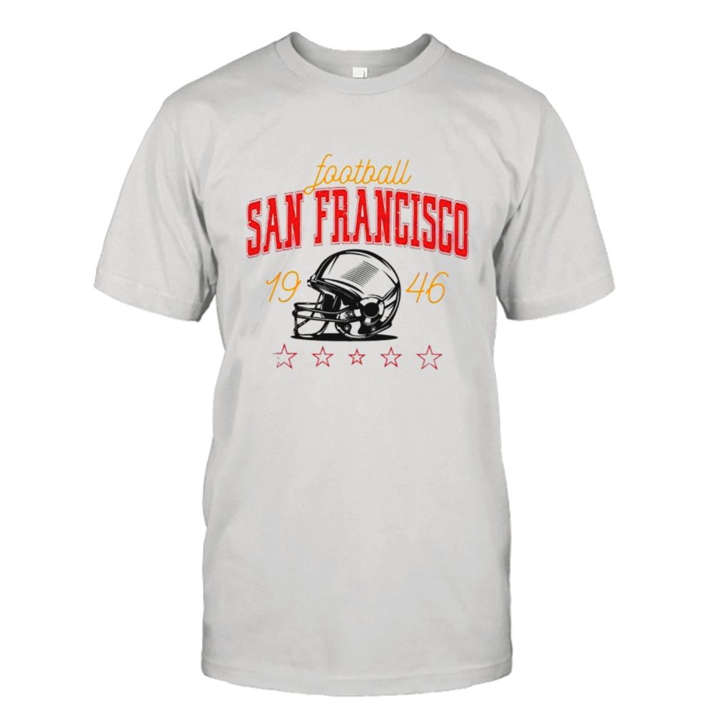 San Francisco football 1946 helmet classic shirt