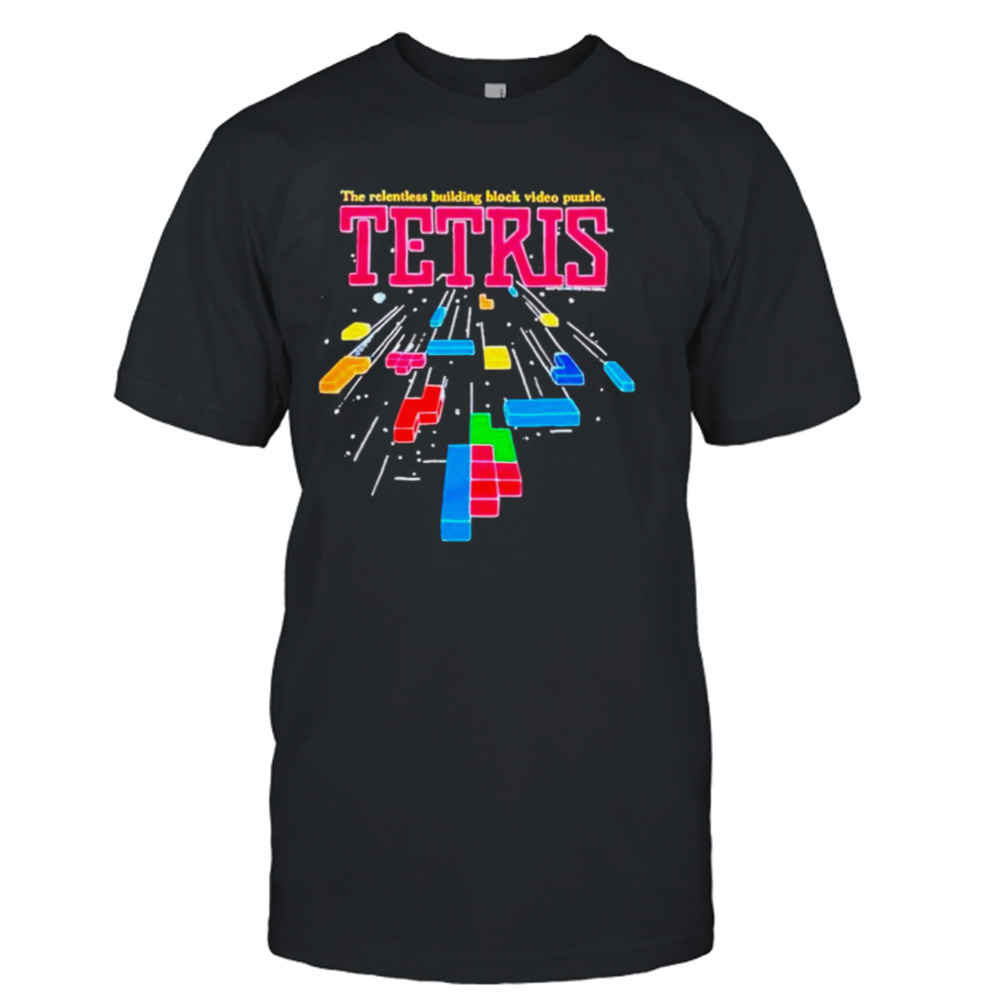 The Relentless Building Block Video Puzzle Tetris shirt