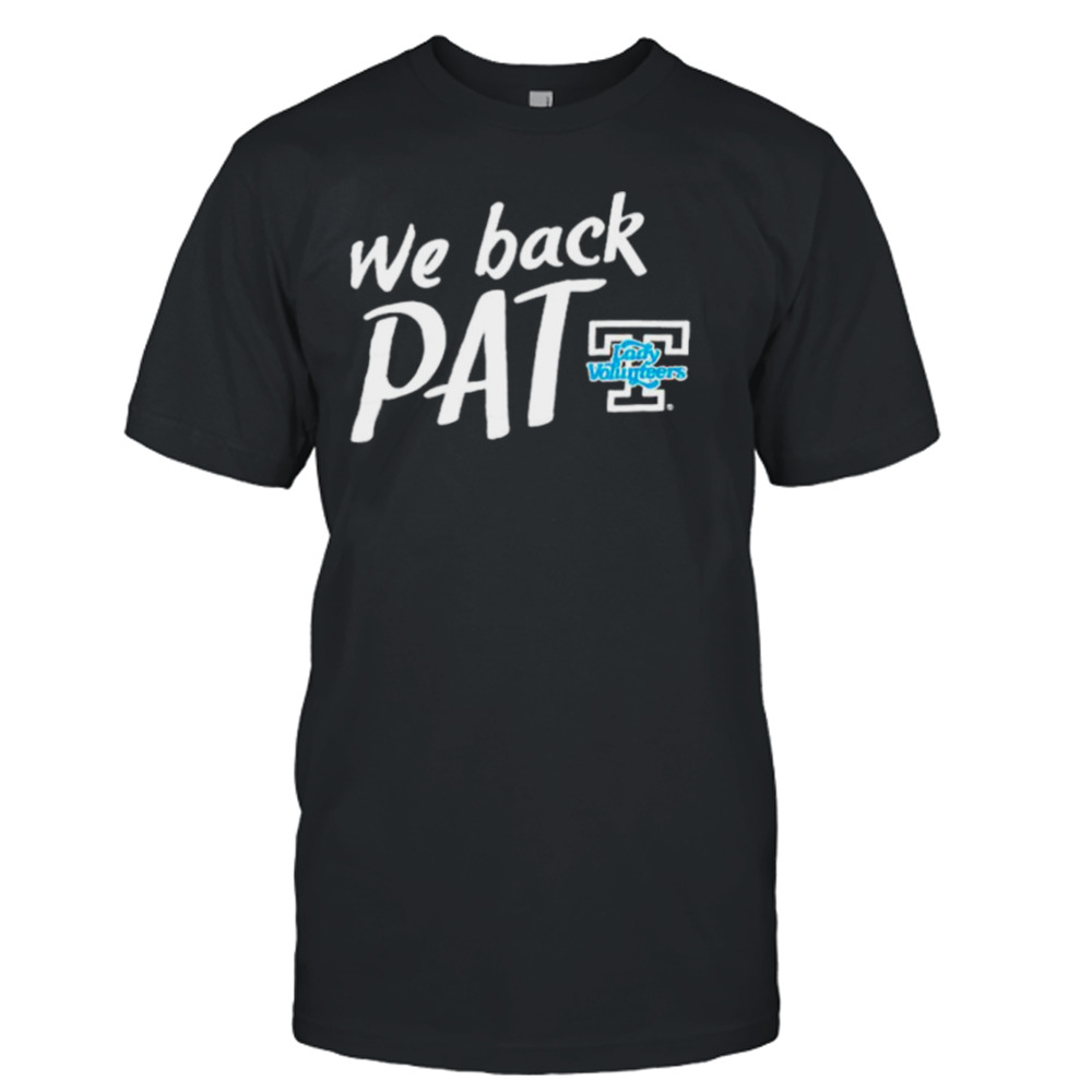 We back pat Tennessee lady Volunteers shirt