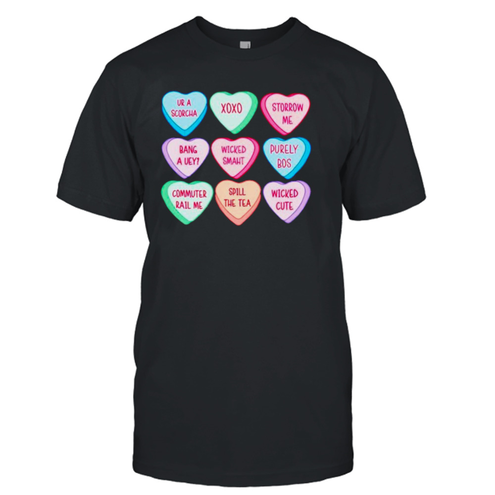 Boston candy hearts Valentine’s day shirt