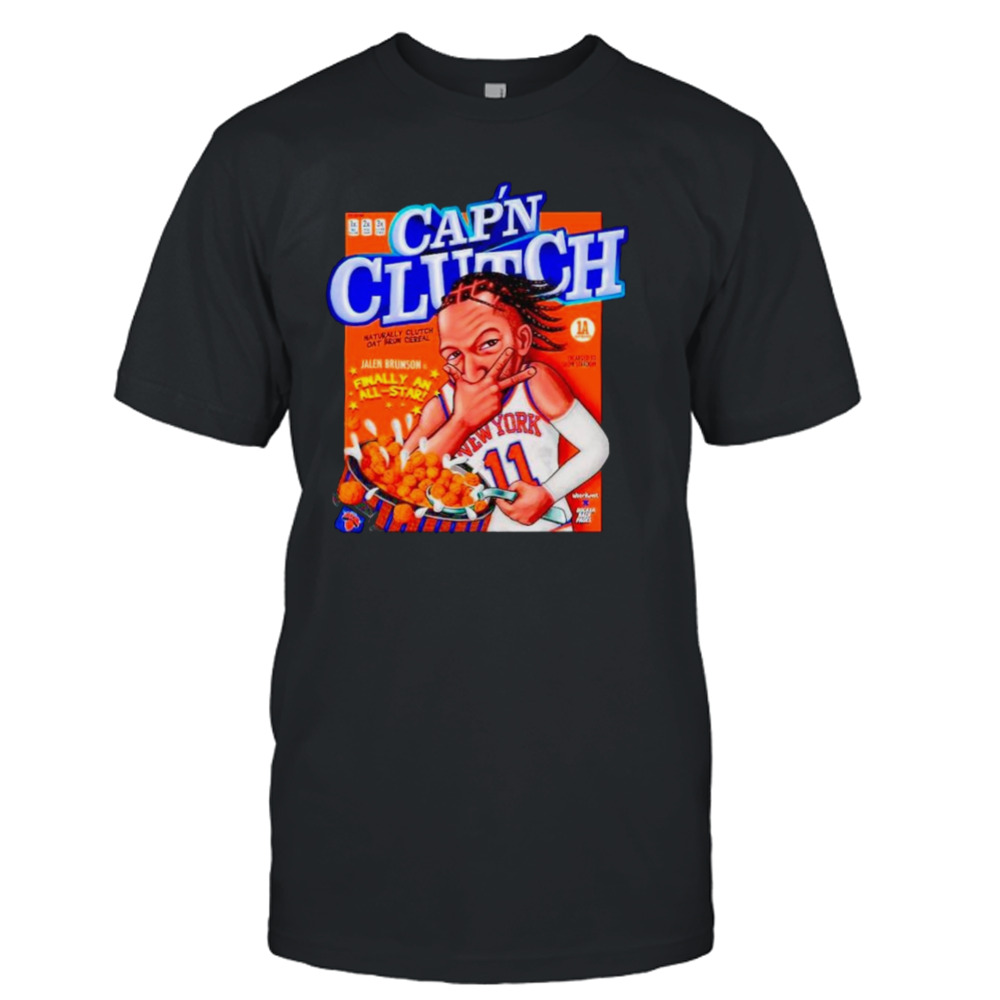 Jalen Brunson New York Knicks naturally clutch oat bran cereal shirt