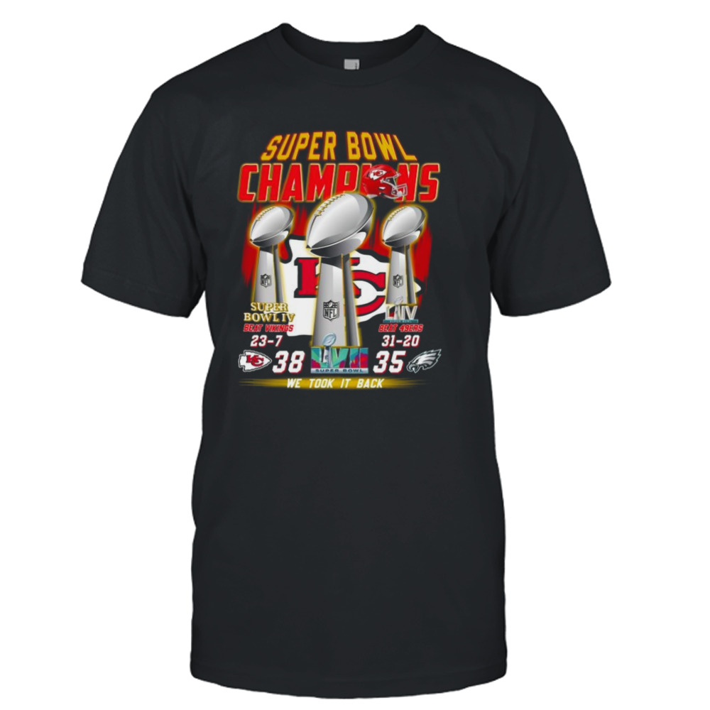 Kansas City Chiefs Super Bowl LVII Champions We Took It Back Cup 2024 T-Shirt