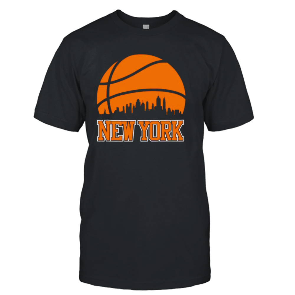 New York Knicks Basketball city skyline shirt