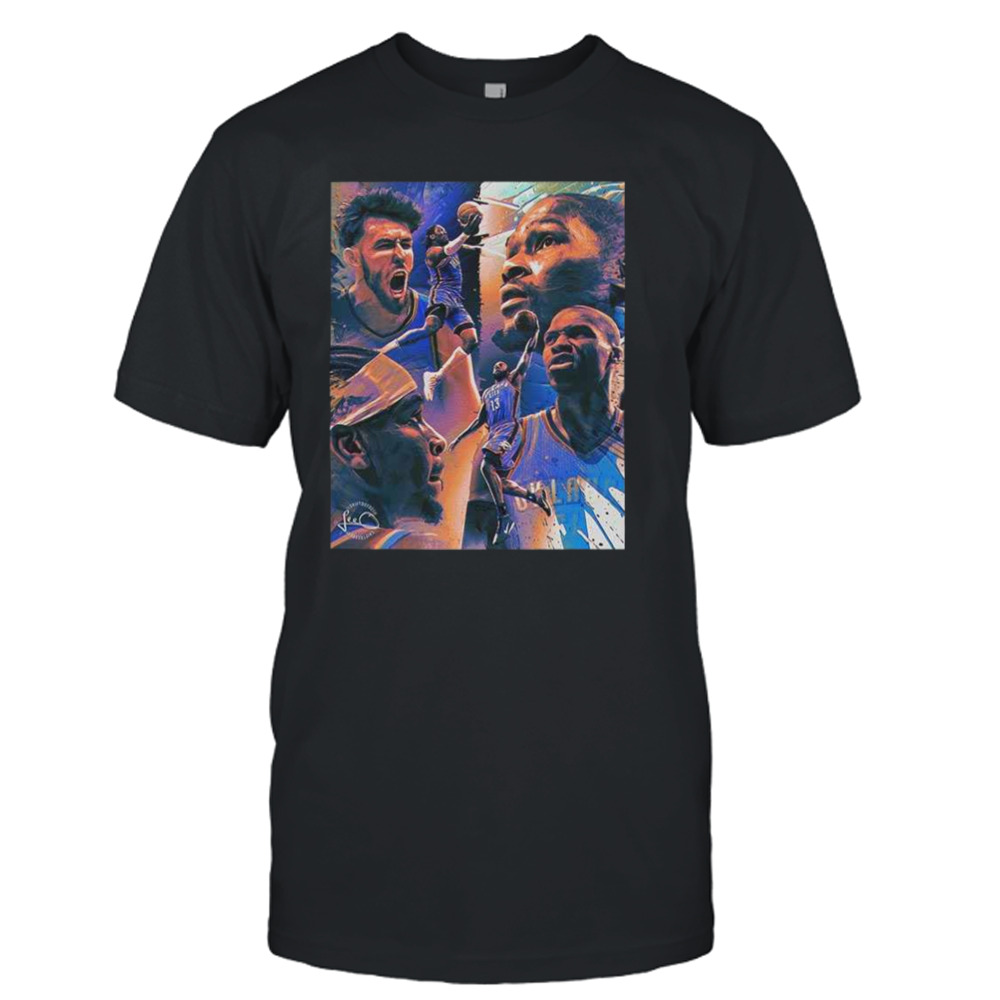 Oklahoma City Thunder OK3 NBA Art T-Shirt