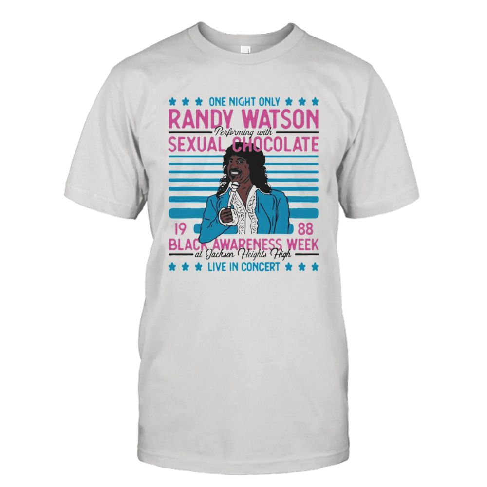 Shannon Sharpe Wearing Randy Watson Sexual Chocolate T-shirt