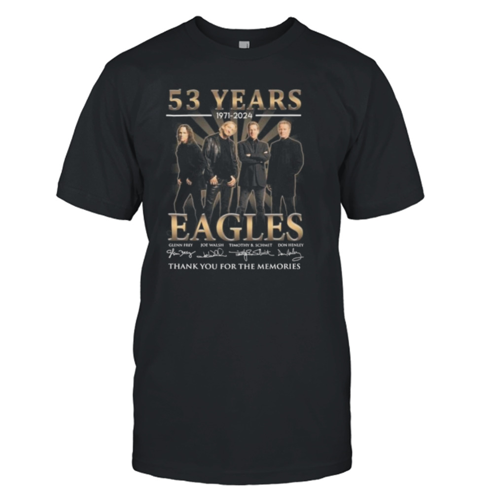 63 Years 1971-2024 Eagles Thank You For The Memories Signatures shirt