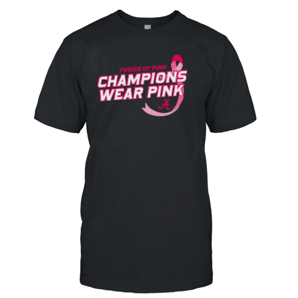 Alabama Crimson Tide Power Of Pink Breast Cancer T-shirt