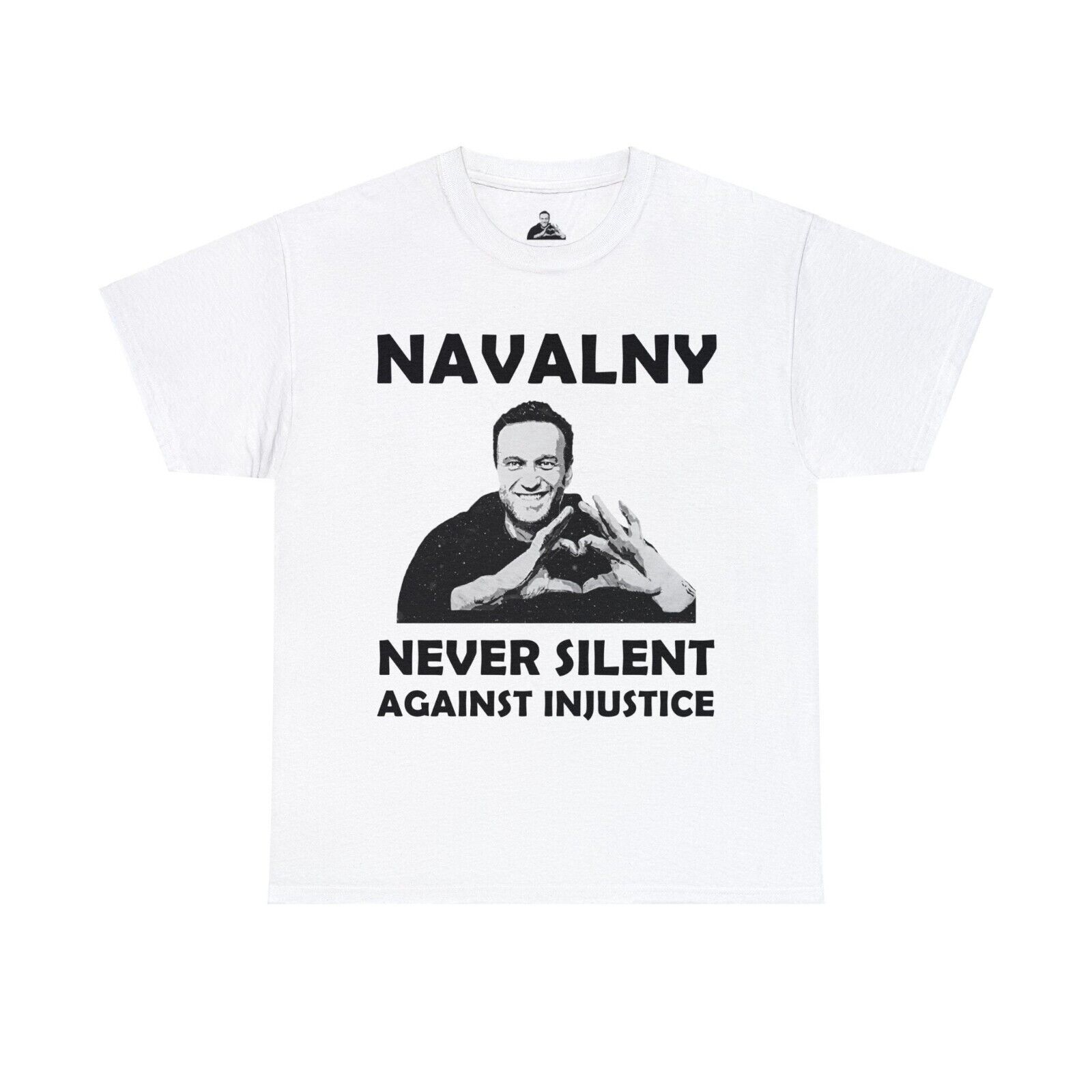 Alexei Navalny Unisex Heavy Cotton Tee - never Silent Against Injustice