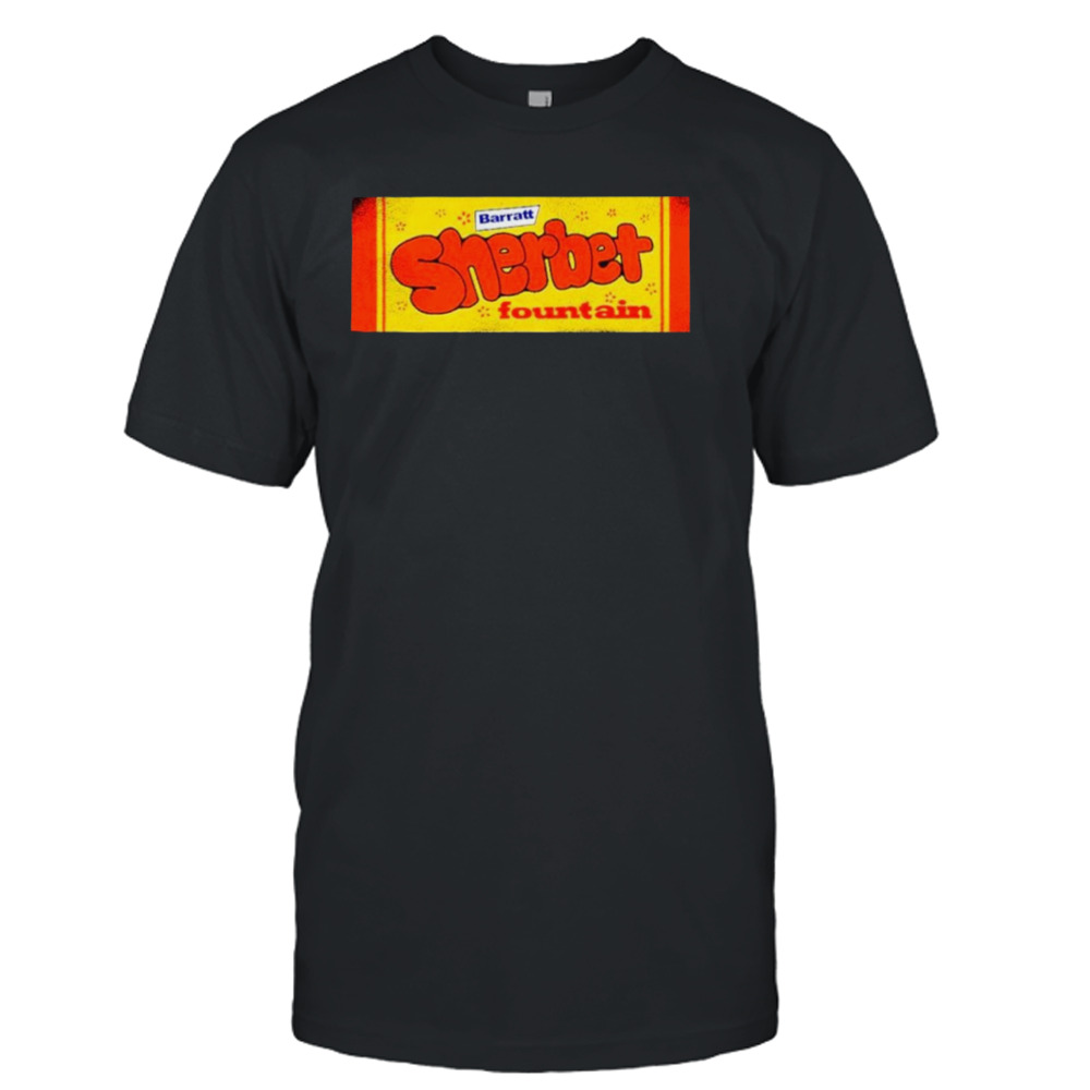 Barratt Sherbet Fountain logo shirt