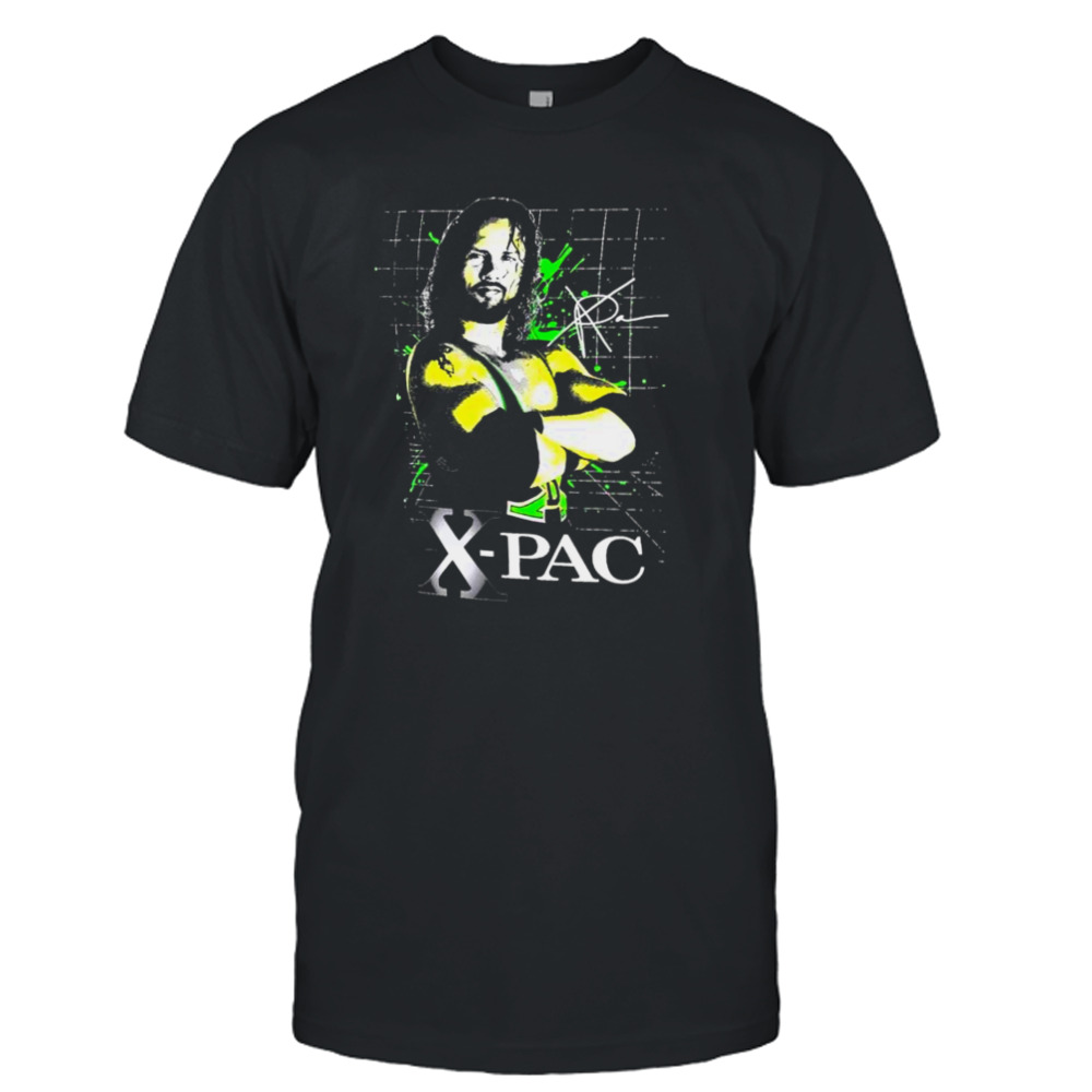 Black X-pac Superstar Pose Signature T-shirt