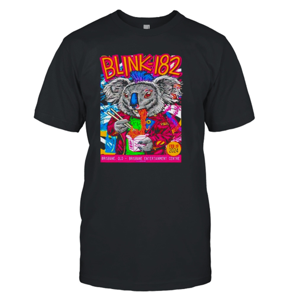 Blink 182 Brisbane QLD 19th Feb 24 Tour shirt