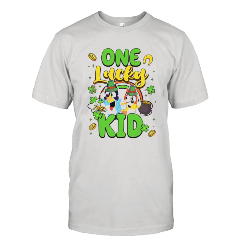 Bluey One Lucky Kid St Patricks Day shirt