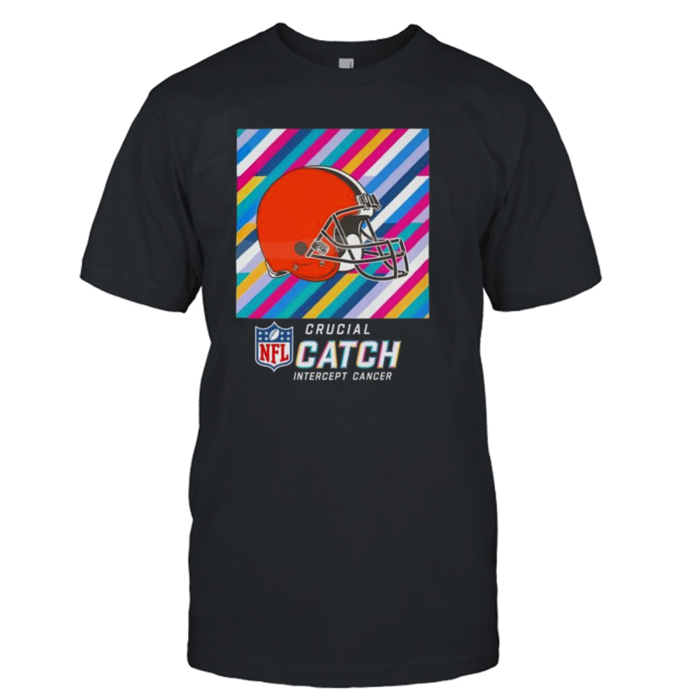 Cleveland Browns NFL Crucial Catch Intercept Cancer Shirt