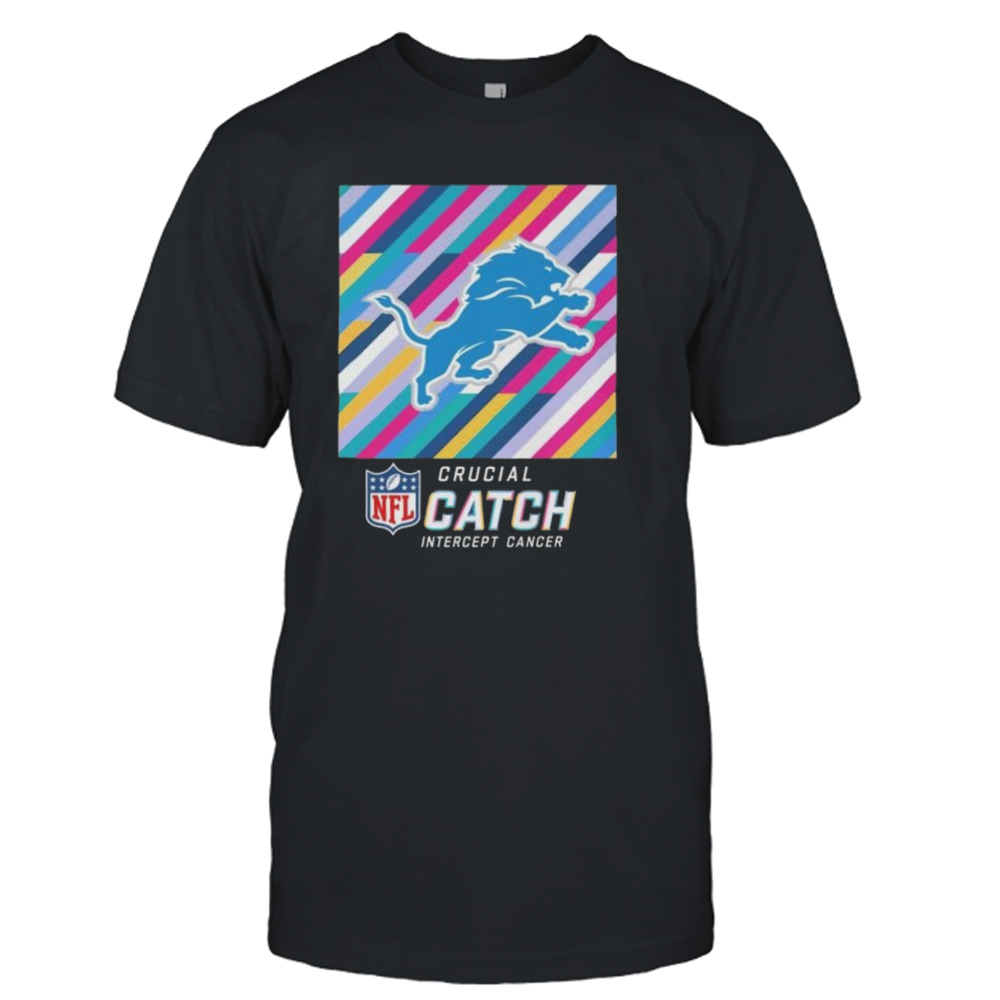 Detroit Lions NFL Crucial Catch Intercept Cancer Shirt