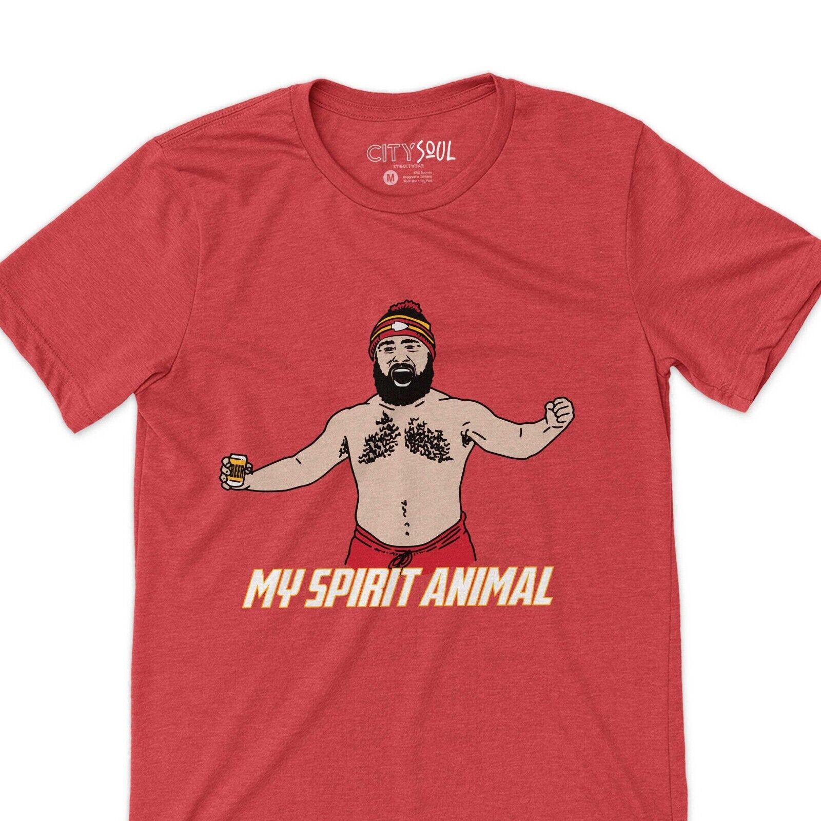 Funny Jason Kelce Shirtless Shirt Spirit Animal Jason Kelce Kc Football