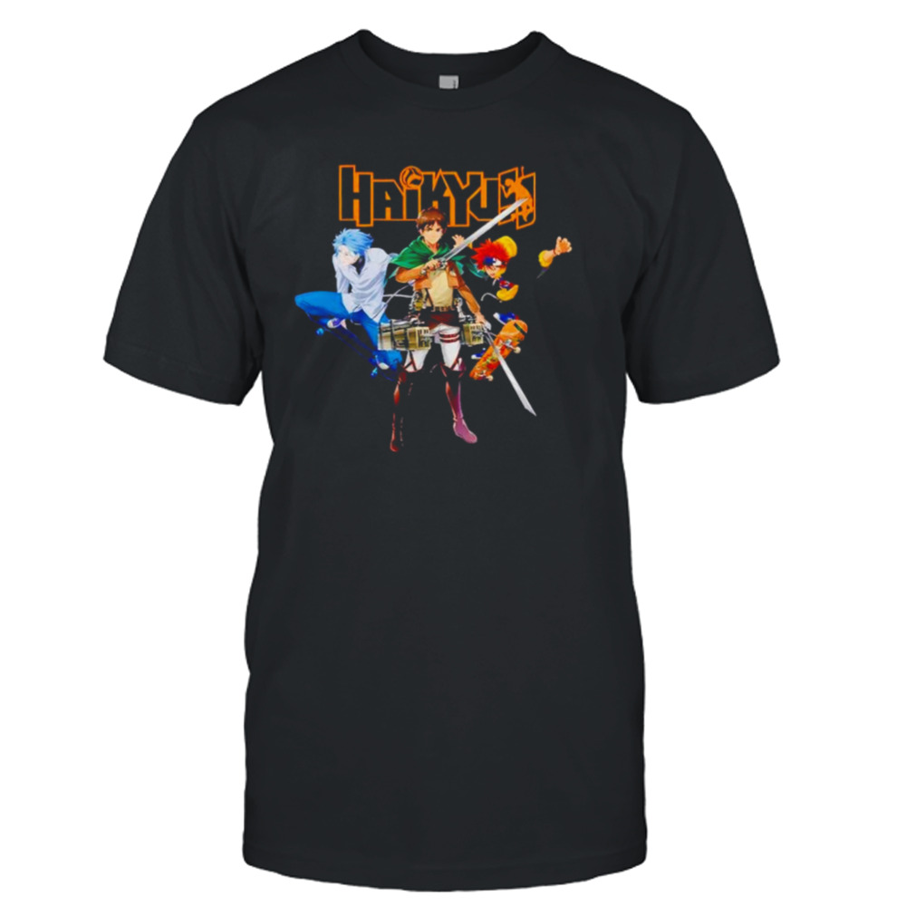 Haikyuu Sk8 the Infinity Attack On Titan shirt