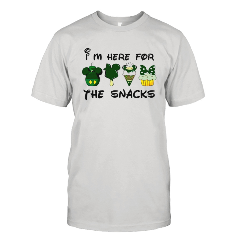 I’m here for the snacks Disney St Patrick’s day shirt