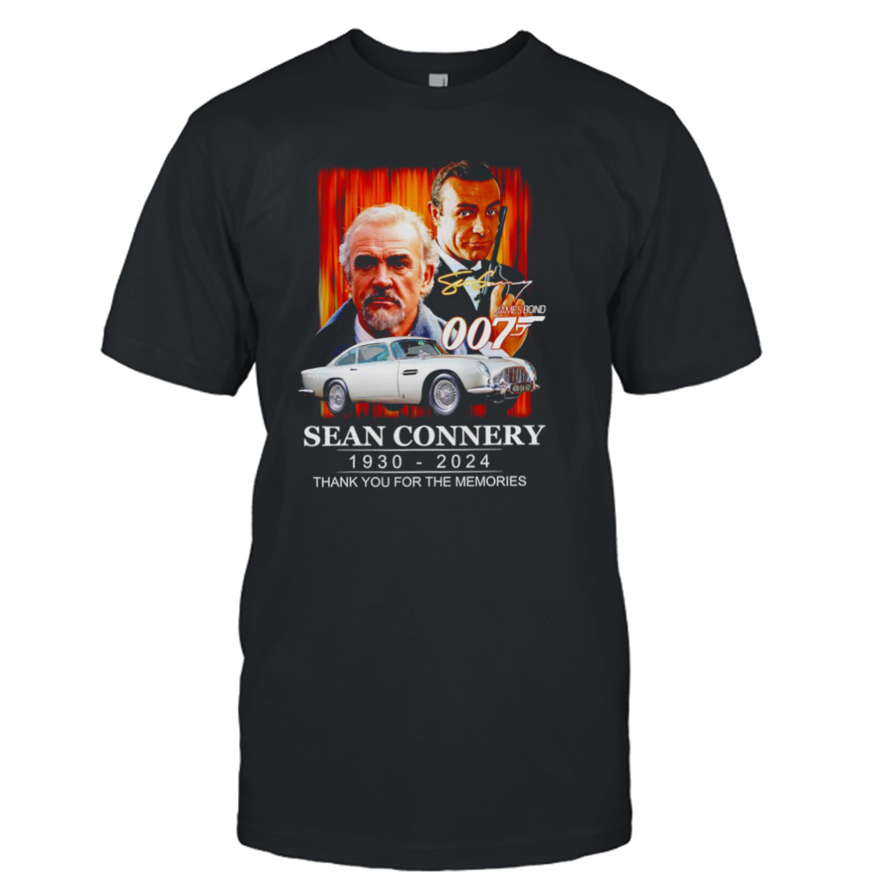 James Bond 007 Sean Connery 1930 2024 thank you for the memories shirt