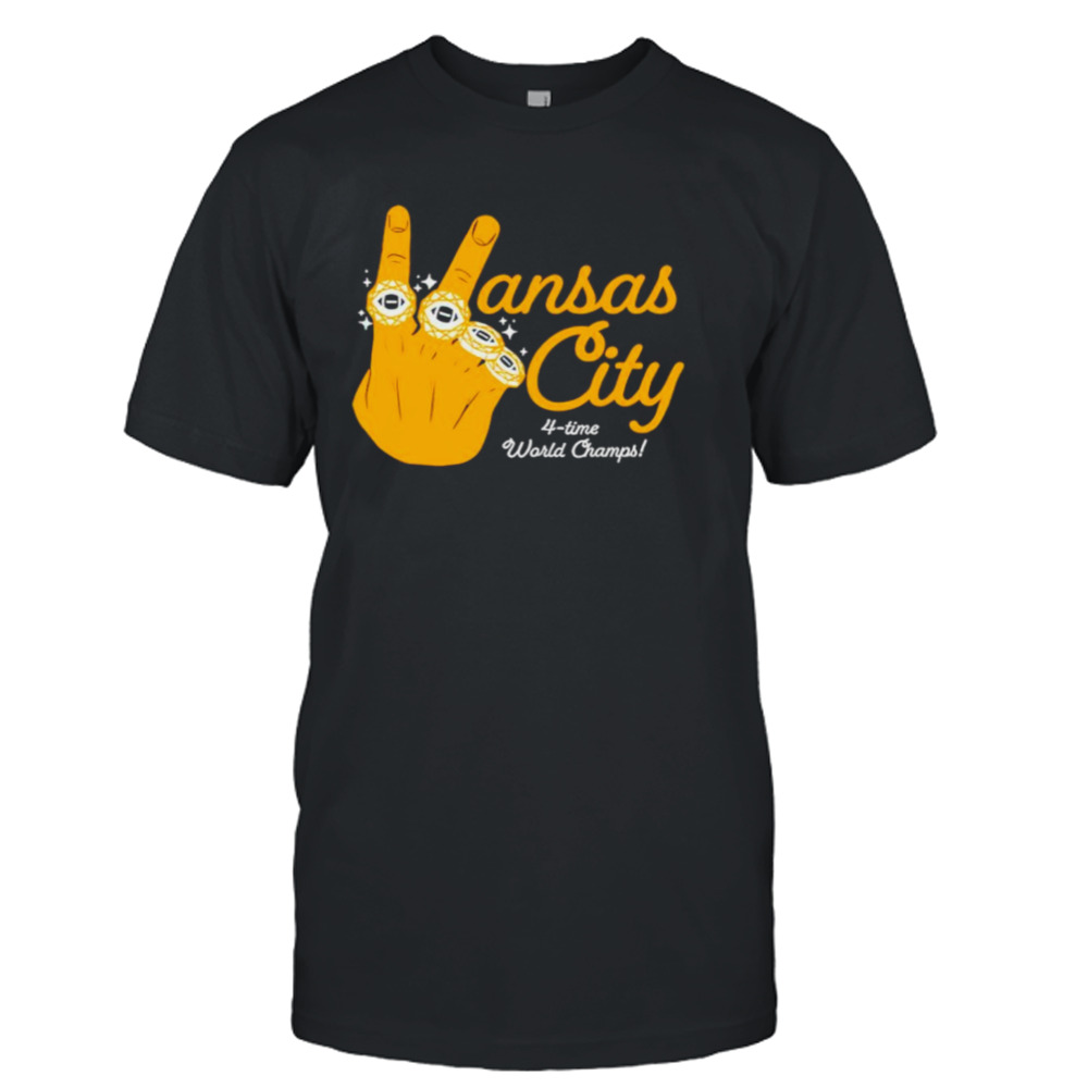 Kansas City 4 Time World Champs Hand Rings shirt