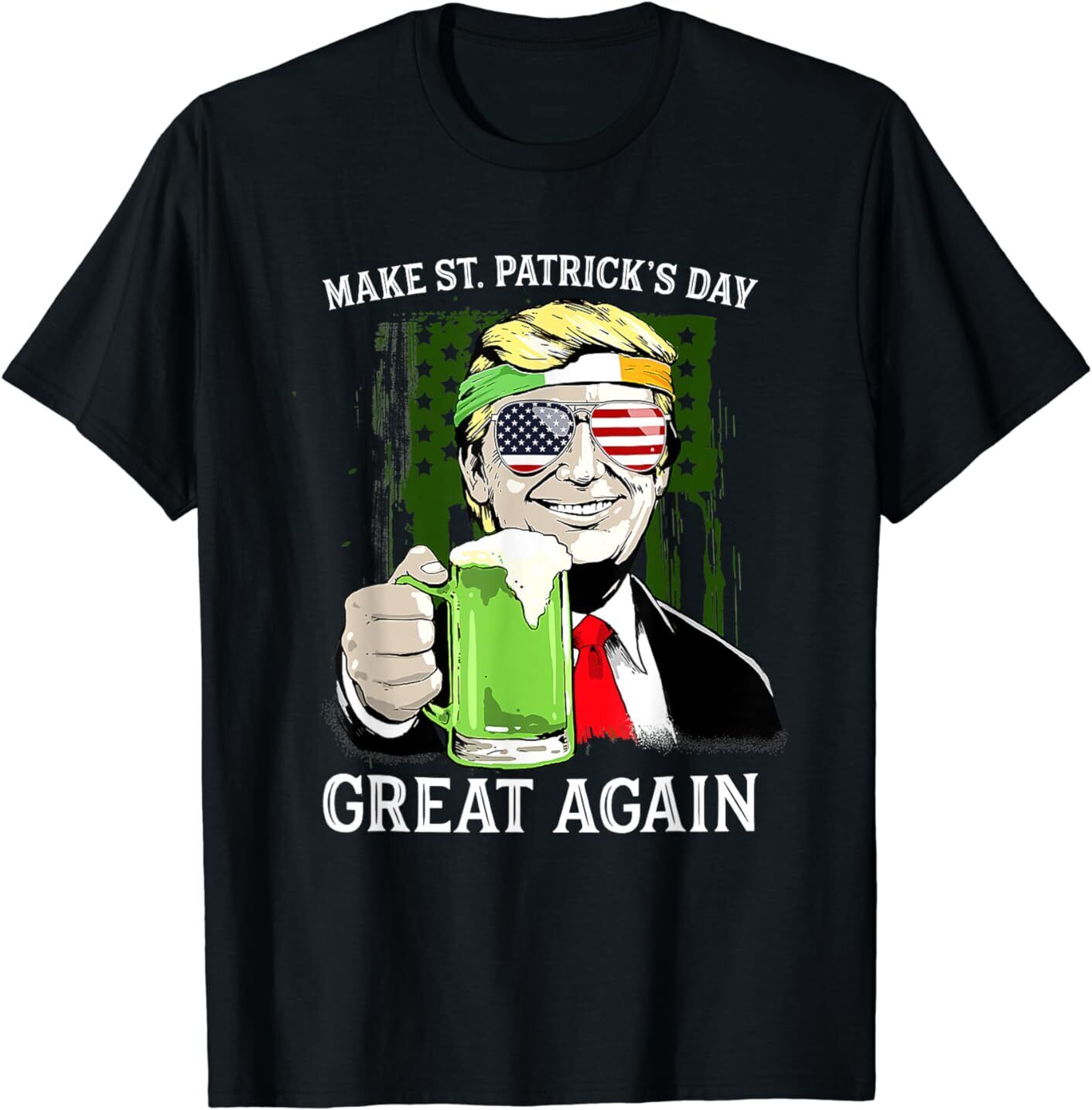 Make St Patricks Day Great Again Irish Trump 2024 T-shirt