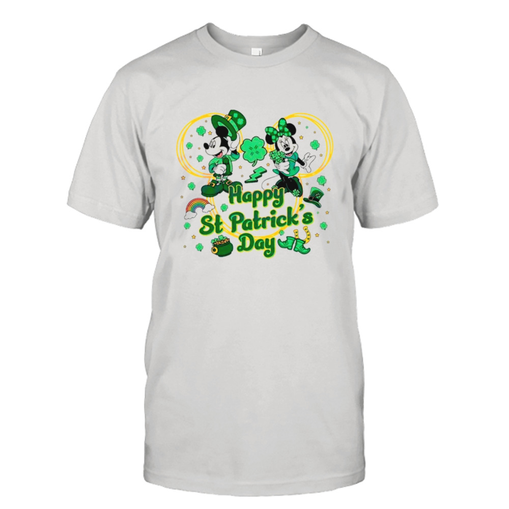 Mickey and Minnie happy St Patrick’s Day shirt