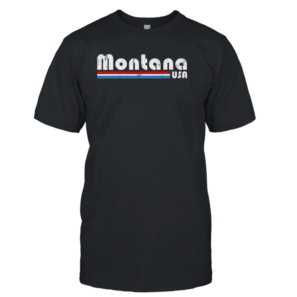 Montana Usa Retro Vintage State shirt