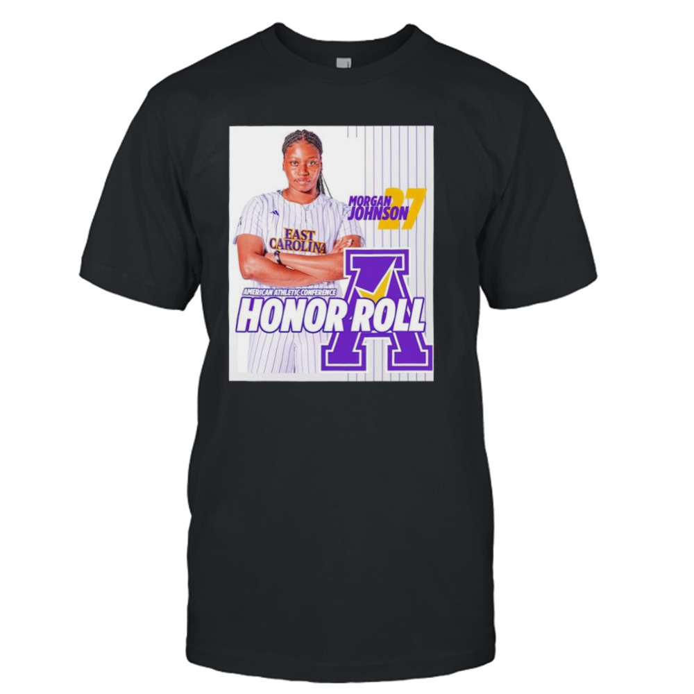 Morgan Johnson American Athletic Conference Honor Roll poster shirt