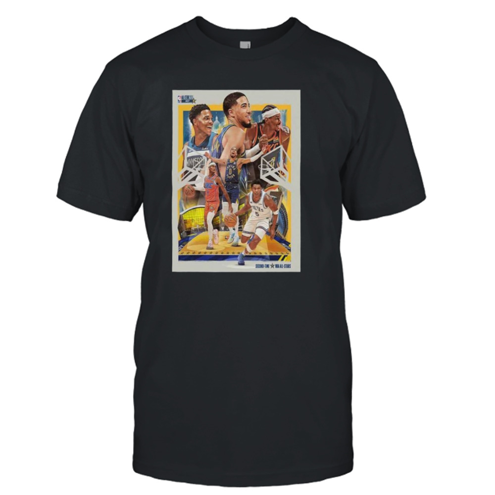 Nba All-star 2024 Shai X Tyrese Haliburton X Anthony Edwards Young Legend T-shirt