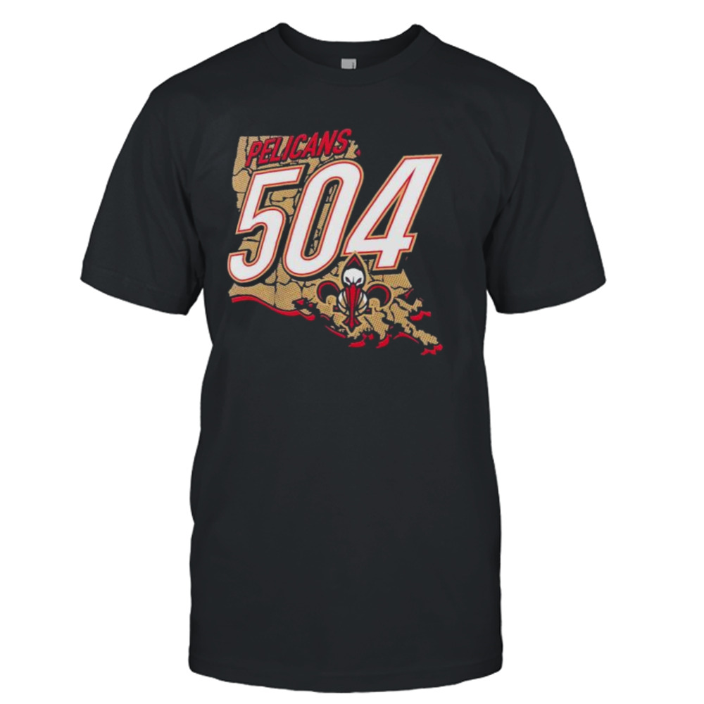 New Orleans Pelicans 504 Full Court Press T Shirt