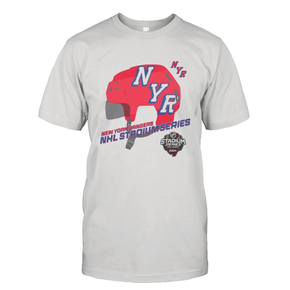 New York Rangers 2024 NHL Stadium Series Helmet Logo T-Shirt