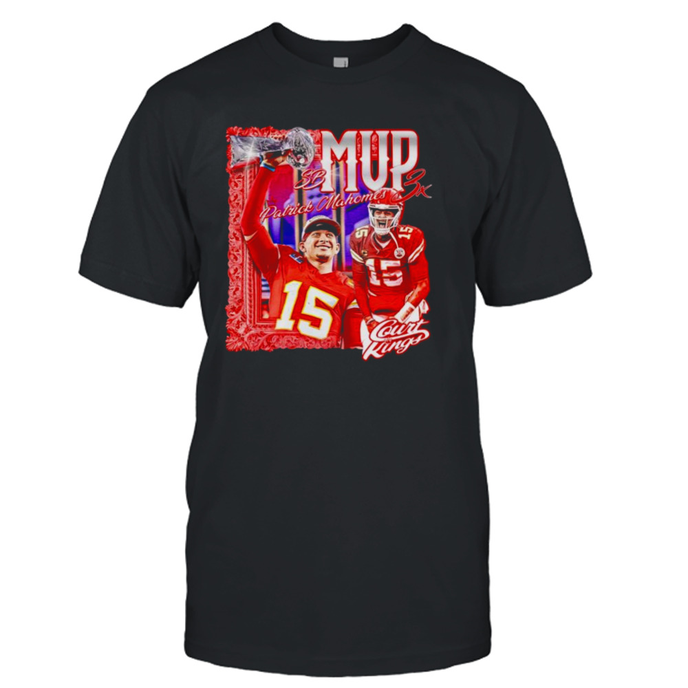 Patrick Mahomes 3 Time Superbowl MVP shirt