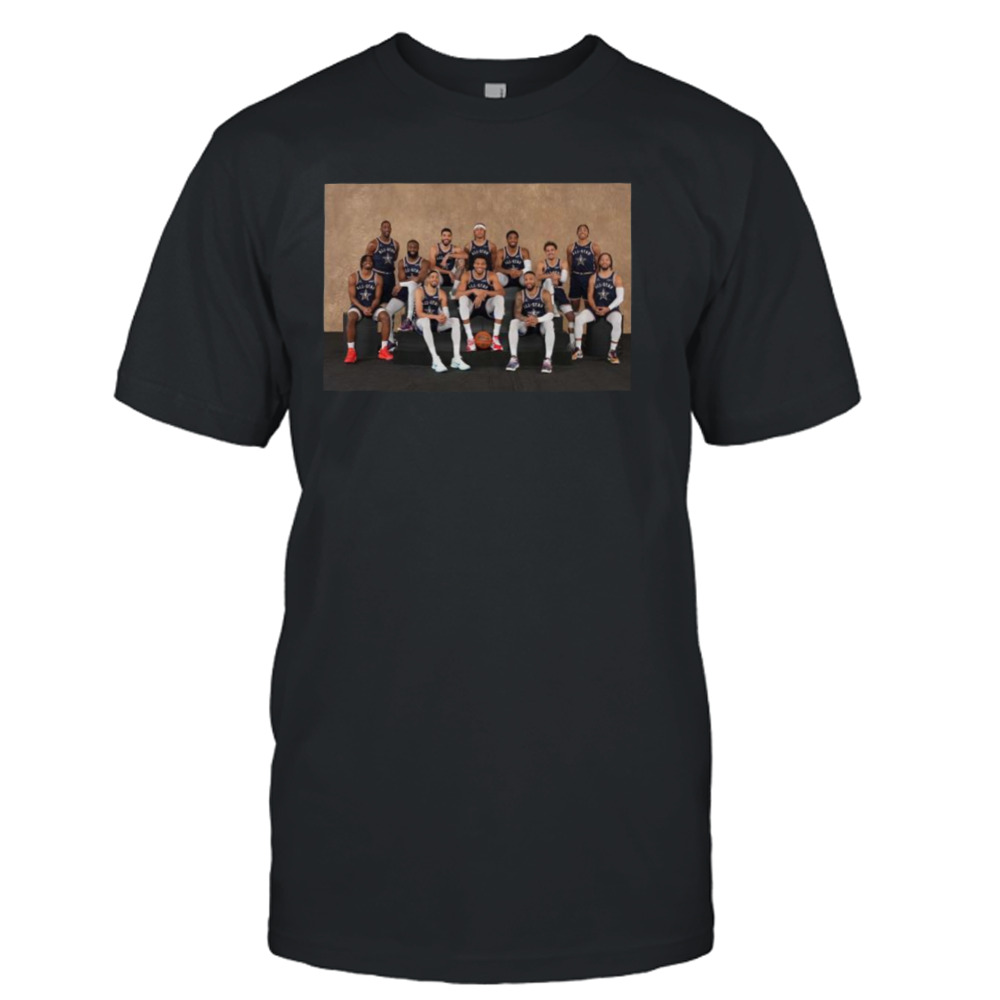 Photoshoot Before Match Of The Eastern Team Line Up Nba All-star Indianapolis 2024 T-shirt