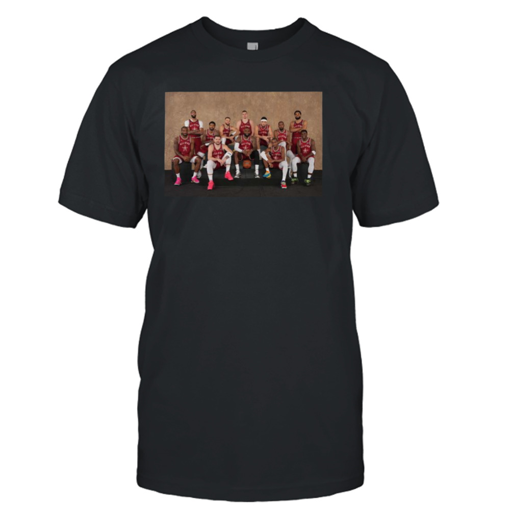 Photoshoot Before Match Of The Western Team Line Up Nba All-star Indianapolis 2024 T-shirt