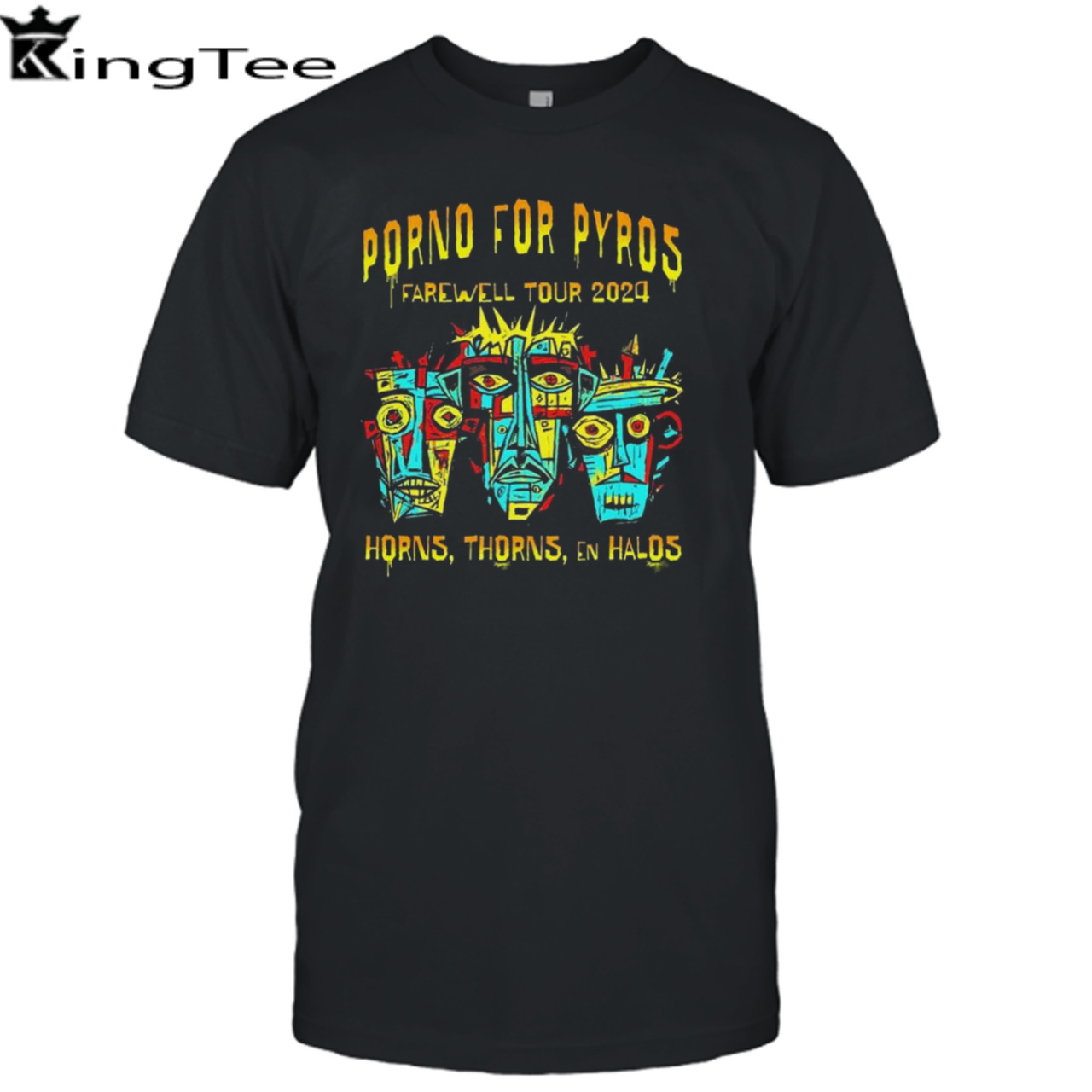 Porno For Pyros Farewell Tour 2024 Horns Thorns En Halos T-shirt