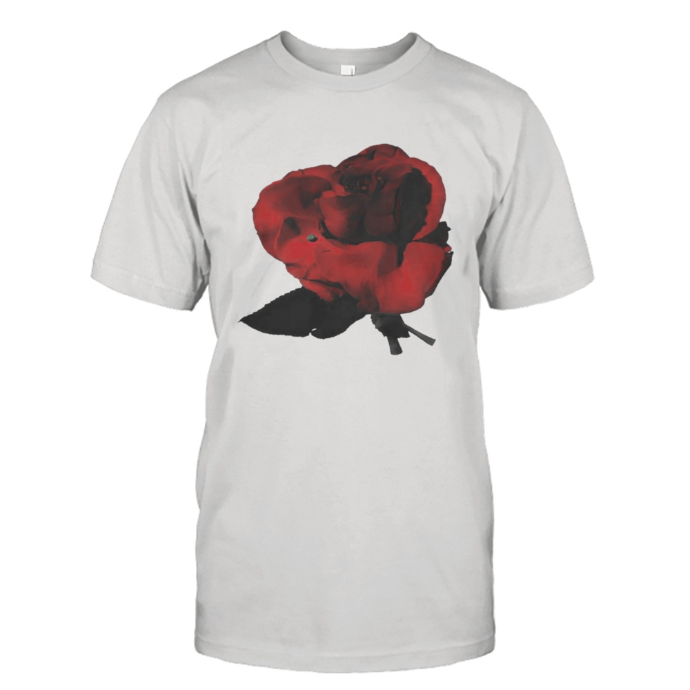 Rose Pocket Print T-Shirt