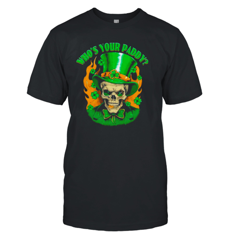 Skull Irish Gentleman who’s your paddy St Patrick’s day shirt