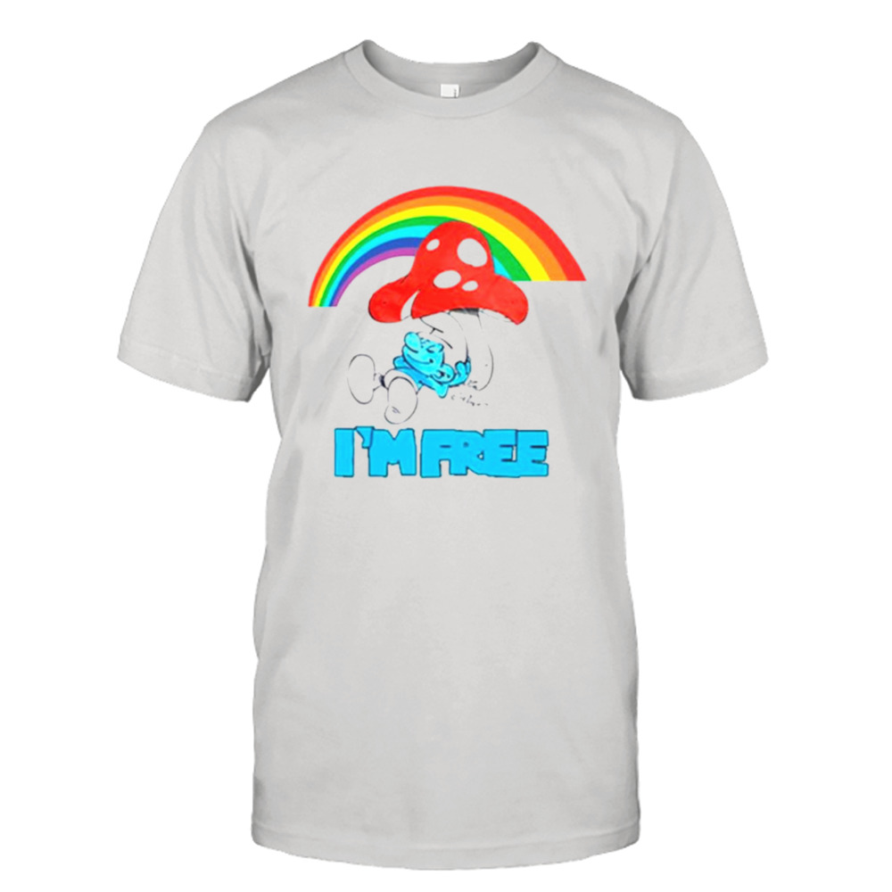 Smurfs I’m free rainbow shirt