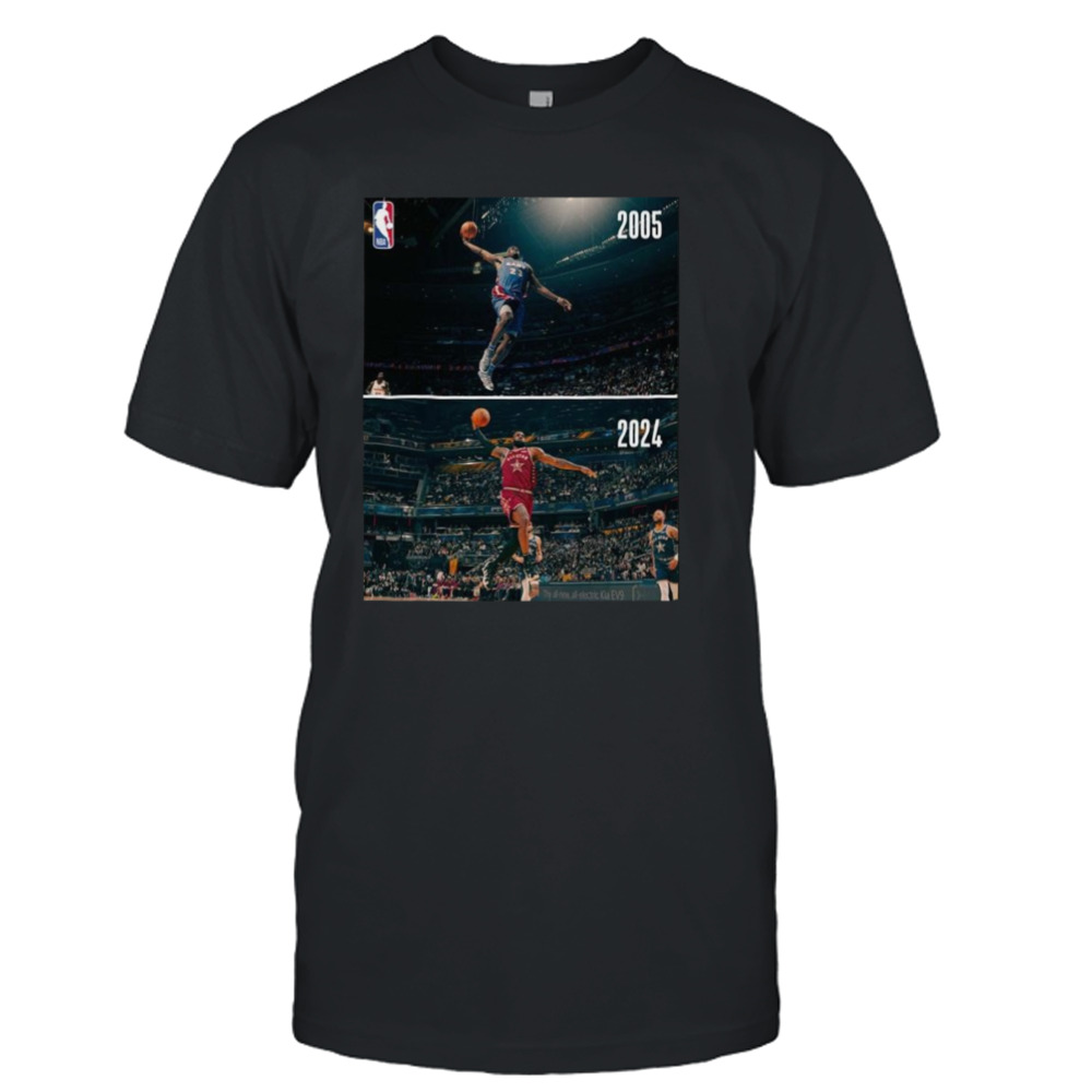 Some Things Never Change The Iconic Dunk Of Lebron James The King In NBA All-Star T-Shirt