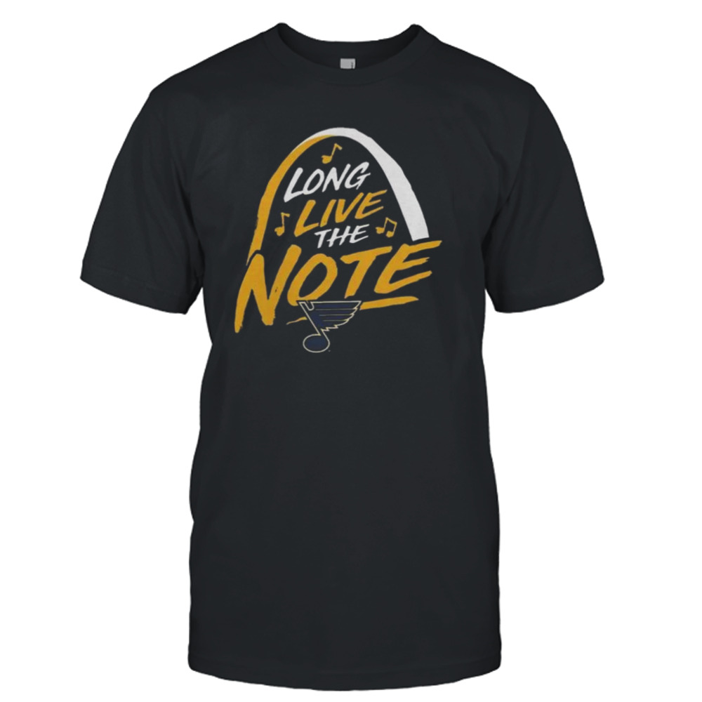 St. Louis Blues Local Long Live The Note Logo Shirt