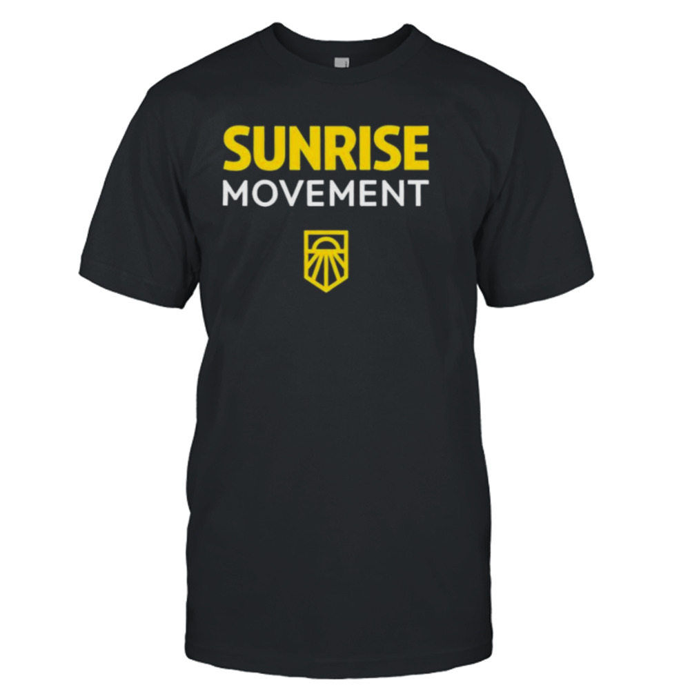 Sunrise Movement Good Job Livable Future Green New Deal shirt