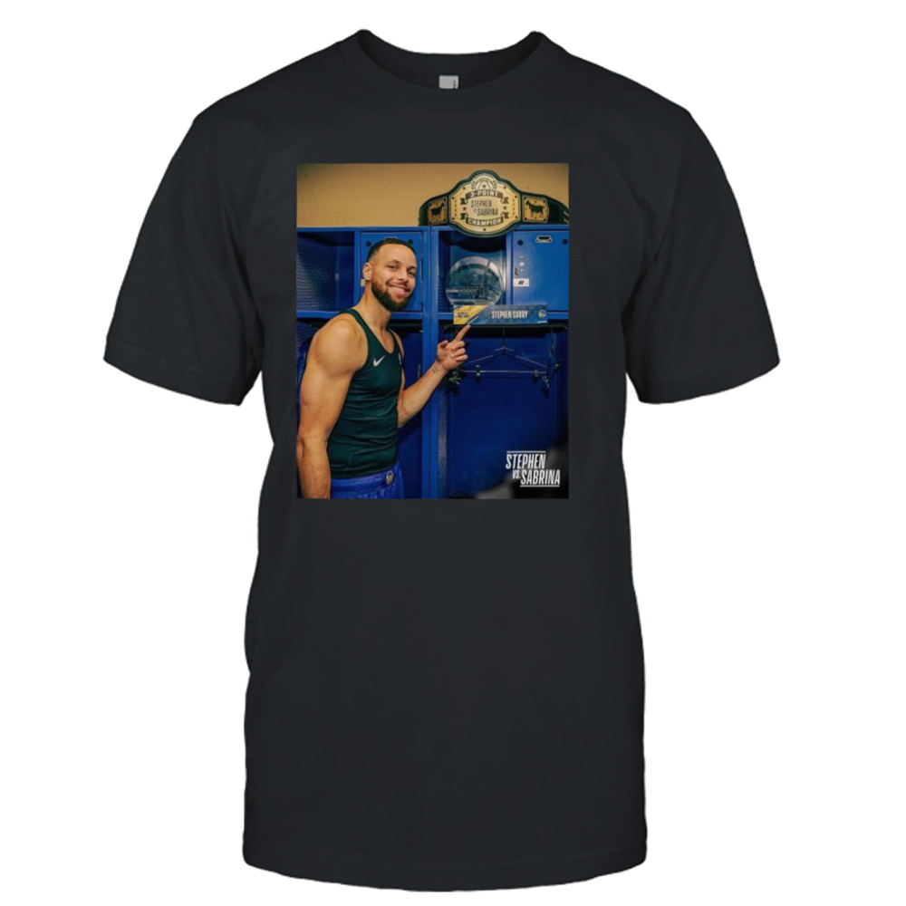 The Champ And His Belt Steph Curry Is The First-Ever Winner Of The NBA Vs WNBA 3-POINT Challenge T-Shirt