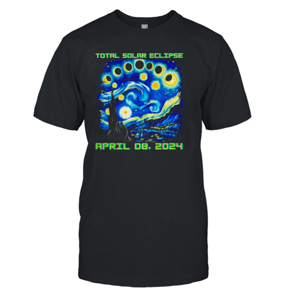 Total solar eclipse starry night April 08 2024 shirt