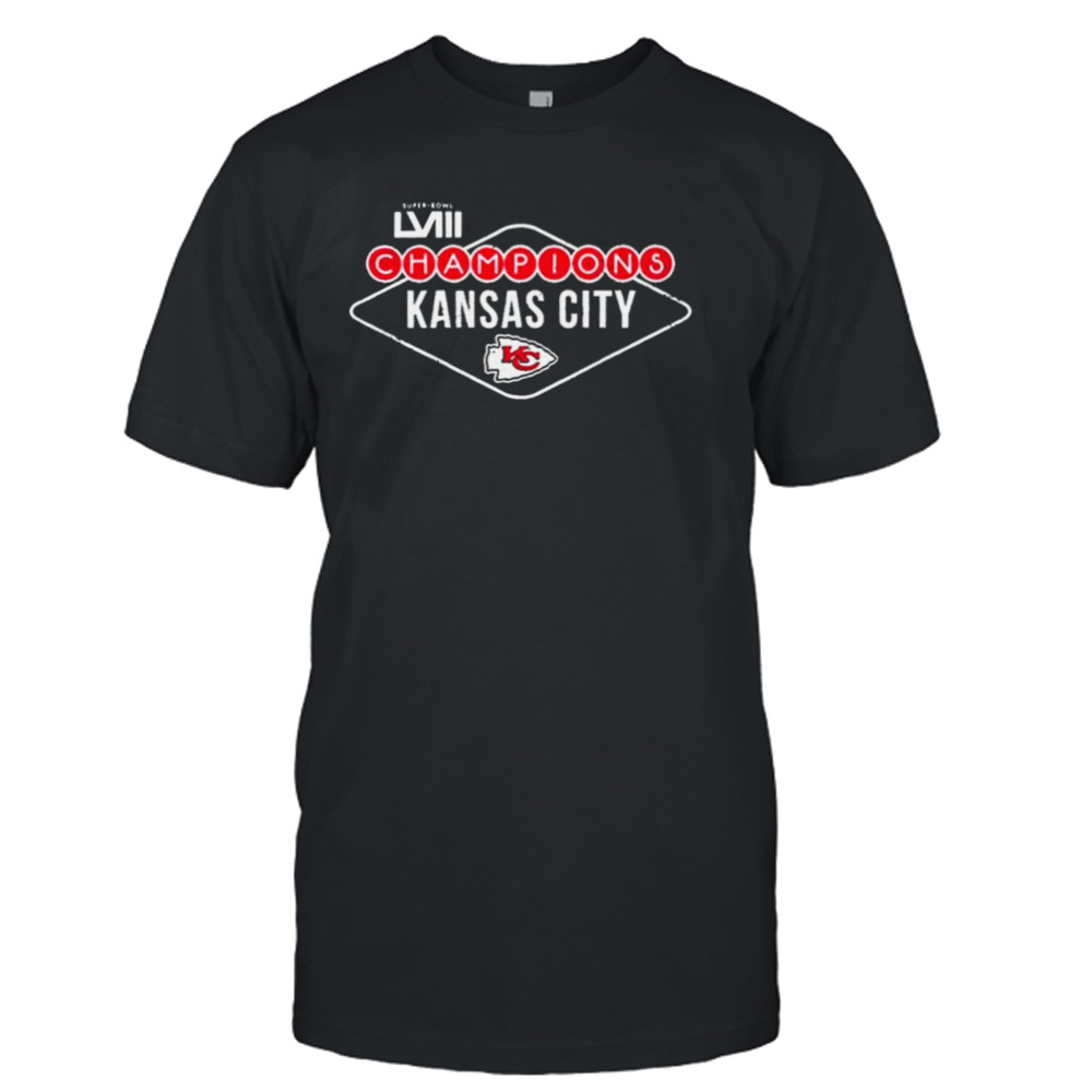 Vegas Sign Kansas City Chiefs Super Bowl LVIII Champions shirt