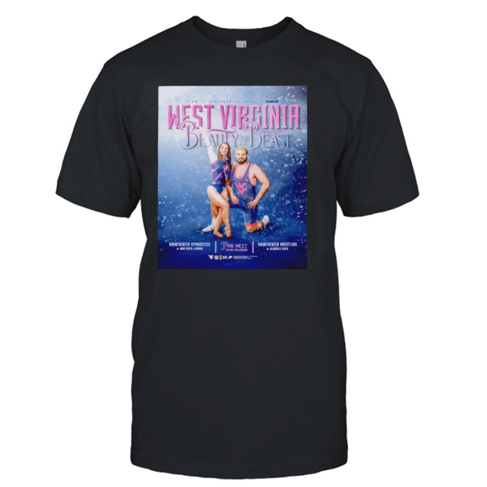 West Virginia meet day Beauty and the Beast poster shirt