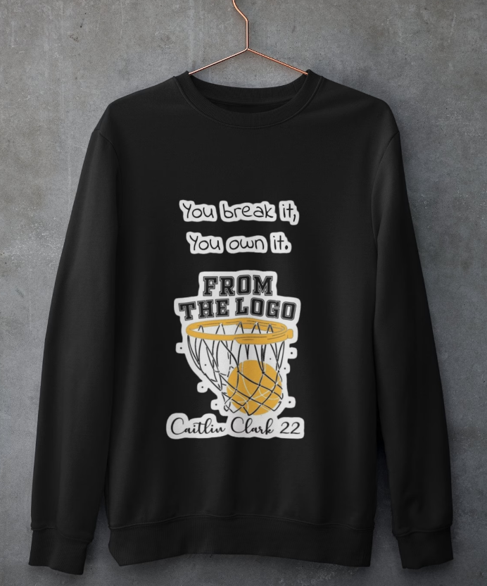 You Break It You Own It Caitlin Clark Retro Basketball Collection- Sweatshirt