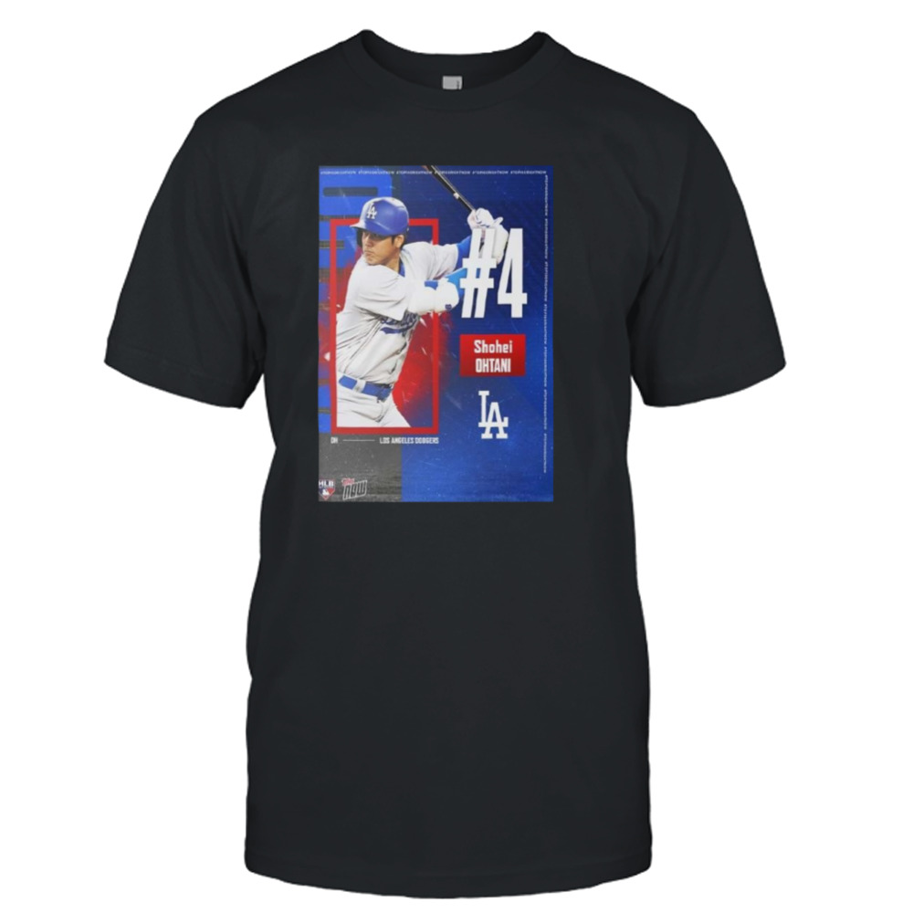 Congratulations Shohei Ohtani Won His Second Unanimous Mvp In Three Years Landing At 4 On The Top 100 Right Now T-shirt