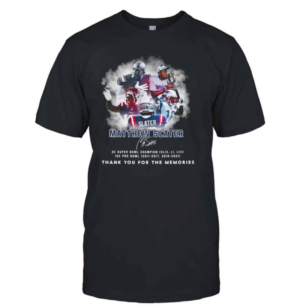 Matthew Slater New England Patriots thank you for the memories shirt