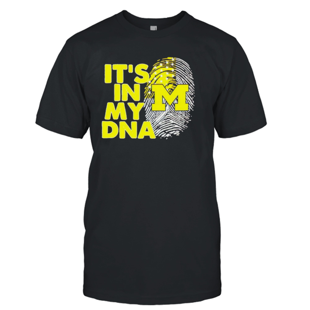 Michigan Wolverines It’s In My DNA Fingerprint shirt